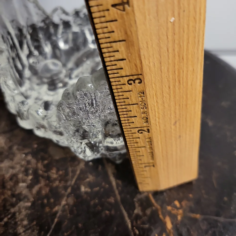 Antique L E Smith Crystal Candle Holder,  3 or 1 Fat Candle